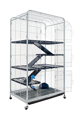 Tyrol BigTower Käfig für kleine Tiere, blau/schwarz, 79 x 52 x 140 cm Tyrol BigTower Käfig für kleine Tiere, blau/schwarz, 79 x 52 x 140 cm von Tyrol