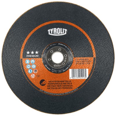 Schruppscheibe ø178 x 7 x 22,23mm gekröpft A36N PREMIUM NE-Metall Schruppscheibe ø178 x 7 x 22,23mm gekröpft A36N PREMIUM NE-Metall von Tyrolit