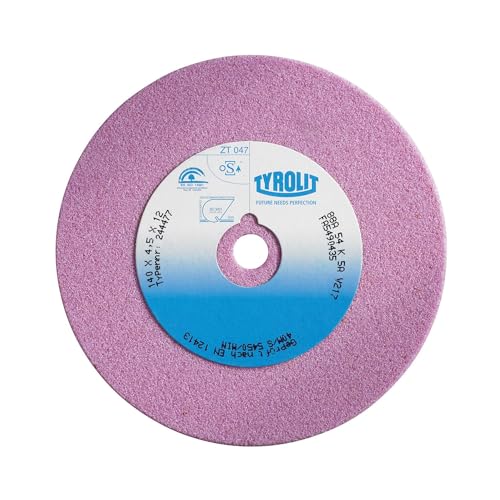 TYROLIT Sägeblatt Schärfen Disc, hochwertiges Korund 88 A, Form 1, Körnung 80, 150 mm x 3 mm x 32 mm, pink, 55375 von Tyrolit