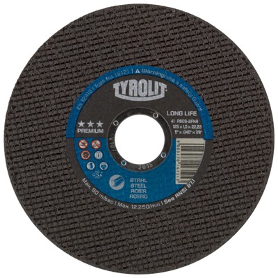 Trennscheibe LONGLIFE ø115 x 1,0 x 22,23mm gerade A60S PREMIUM Stahl Trennscheibe LONGLIFE ø115 x 1,0 x 22,23mm gerade A60S PREMIUM Stahl von Tyrolit