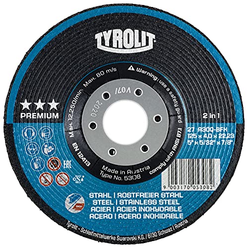 Tyrolit Premium - Schruppscheibe 27 125 x 4 x 22,23 mm Edelstahl von Tyrolit