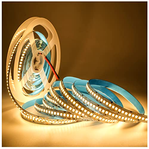 Tyun 24V LED Streifen Licht, 1200 LEDs Warmweiß 3000K 5 Meter LED Strip Lichtband SMD 2835 IP20 Flexibel LED Band LED Lichtleiste für Garten, Schlafzimmer, Küche Dekoration von Tyun