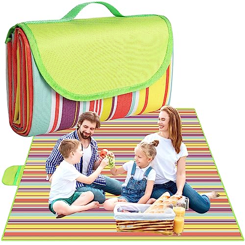 Tyuodna Picknickdecke 200x200,wasserdichte Stranddecke,Sandfreie Strandmatte,Isolierte Campingdecke XXL,Waschbare Faltbare Outdoor Beach Strandecke für Camping und Picknick von Tyuodna