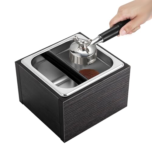 Abklopfbehälter Abschlagbehälter Abnehmbarer Espresso-Klopfbox, Edelstahl Kaffeesatz Pucks Klopfbox Abschlagbox Cafés Zubehör für Barista, 18.5 x 17.5 x 12.5 cm, 1500 ml Abklopfbehälter Abschlagbehälter Abnehmbarer Espresso-Klopfbox, Edelstahl Kaffeesatz Pucks Klopfbox Abschlagbox Cafés Zubehör für Barista, 18.5 x 17.5 x 12.5 cm, 1500 ml von Tyvotrend