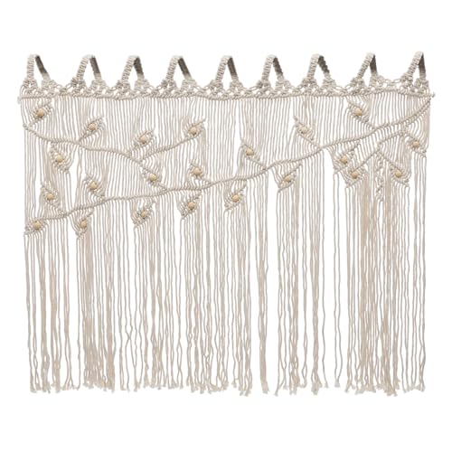Fadenvorhang, Türvorhänge lichtblockierend Fadengardin, Privatsphäre Schrankvorhänge Halbtransparent Romantische Wohnkultur Vorhang, für Tür, Fenster, Wand, 110 x 80 cm (Beige) von Tyvotrend