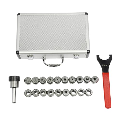 Präzisionsfeder-Spannzangensatz mit 19 Spannzange 2-20mm, Spannzangenfutter Werkzeug Feder Backenfutter Set für CNC-Graviermaschine und Fräsdrehwerkzeug von Tyvotrend