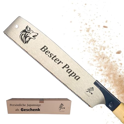 TZURAI Japansäge Kataba | PERSÖNLICHE GRATIS LASERGRAVUR | Zugsäge Handsäge | Handwerker Geschenk | Rattangriff | individuell gestaltbar mit Motiv Handwerk Saw TZURAI Japansäge Kataba | PERSÖNLICHE GRATIS LASERGRAVUR | Zugsäge Handsäge | Handwerker Geschenk | Rattangriff | individuell gestaltbar mit Motiv Handwerk Saw von Tzurai