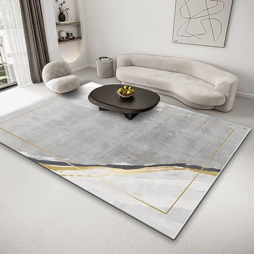 Ankleidezimmer Teppich Gelb Grau Minimalistisches Geometrisches Design Moderner weicher Teppich deko esszimmer küchenteppich läufer waschbar 160x200cm Ankleidezimmer Teppich Gelb Grau Minimalistisches Geometrisches Design Moderner weicher Teppich deko esszimmer küchenteppich läufer waschbar 160x200cm von Tzvpsu