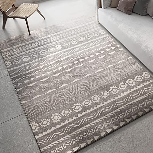 Anti Teppich rutsch Grau Creme marokkanisches modernes geometrisches Design deko modern für Balkon 140x200cm Anti Teppich rutsch Grau Creme marokkanisches modernes geometrisches Design deko modern für Balkon 140x200cm von Tzvpsu