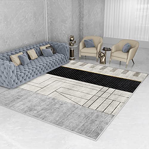 Babyteppich Kinder Schlafzimmer Teppich Grau Braun Geometrie Design kinderzimmer teppiche mädchen tepiche für 200x350cm von Tzvpsu