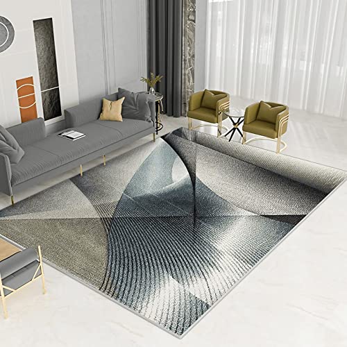 Büro Teppich Blau Grau Schwarz Abstrakte Streifen Geometrie Design Schlafzimmer strapazierfähig 180x250cm Büro Teppich Blau Grau Schwarz Abstrakte Streifen Geometrie Design Schlafzimmer strapazierfähig 180x250cm von Tzvpsu