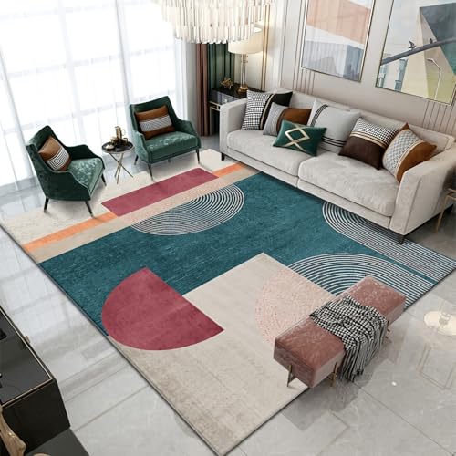 Büro deko Rot Gelb Blau Geometrie Design weicher Teppich Jungen Zimmer deko 160x230cm Büro deko Rot Gelb Blau Geometrie Design weicher Teppich Jungen Zimmer deko 160x230cm von Tzvpsu
