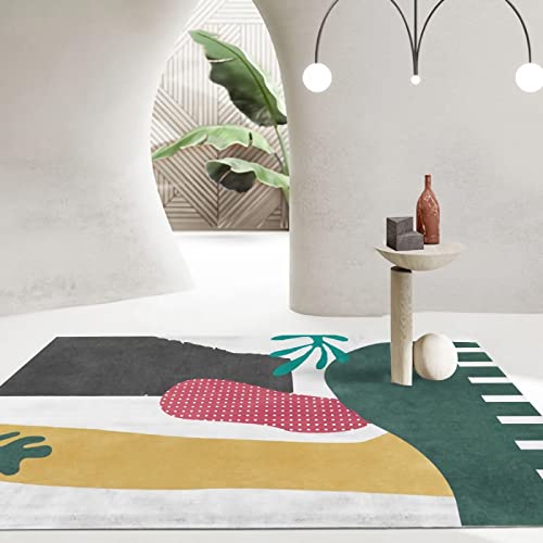 Couchtisch modern Teppich Kinderzimmer Gelb Rosa Grün Geometrie Design deko Schlafzimmer Teenager rutschstopp 200x300cm Couchtisch modern Teppich Kinderzimmer Gelb Rosa Grün Geometrie Design deko Schlafzimmer Teenager rutschstopp 200x300cm von Tzvpsu