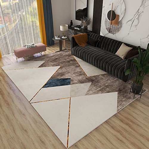 Deko Balkon Braun blau Cremefarb modern geometrisch Design männer Wohnung Teppich Junge Kinder Zimmer 200x350cm Deko Balkon Braun blau Cremefarb modern geometrisch Design männer Wohnung Teppich Junge Kinder Zimmer 200x350cm von Tzvpsu