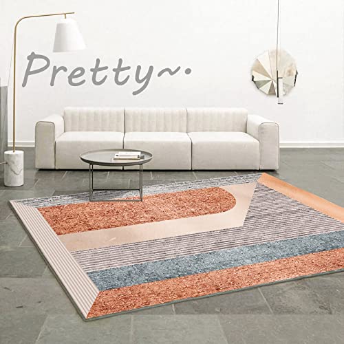 Deko Tisch Wohnzimmer Gelb Blau Grau Graffiti Streifen Geometrie Design Teppich weich Teppich Junge Kinder Zimmer 200x350cm von Tzvpsu