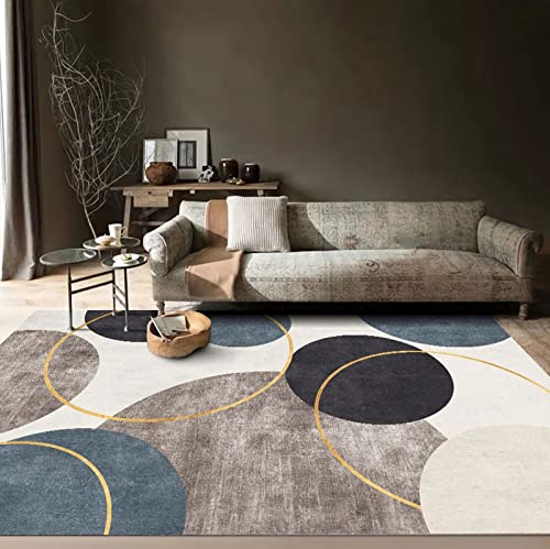 Deko esstisch Braun Blau Creme Geometrischer Kreismuster schallschutz Teppich Wohnzimmer 80x160cm Deko esstisch Braun Blau Creme Geometrischer Kreismuster schallschutz Teppich Wohnzimmer 80x160cm von Tzvpsu