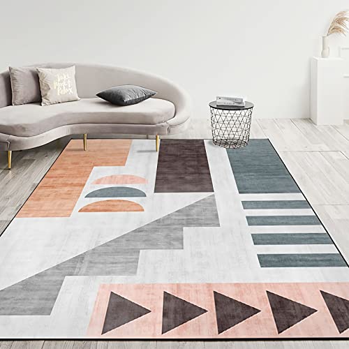 Deko esstisch Gelb Grau Braun Moderne Geometrie Design mädchen Zimmer staubsauger Teppich 160x230cm von Tzvpsu
