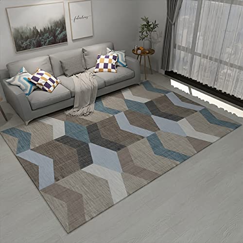 Deko küche modern Braun blau grau abstrakte geometrische Gestaltung kinderspiel Teppich mädchen Spiele 140x200cm Deko küche modern Braun blau grau abstrakte geometrische Gestaltung kinderspiel Teppich mädchen Spiele 140x200cm von Tzvpsu
