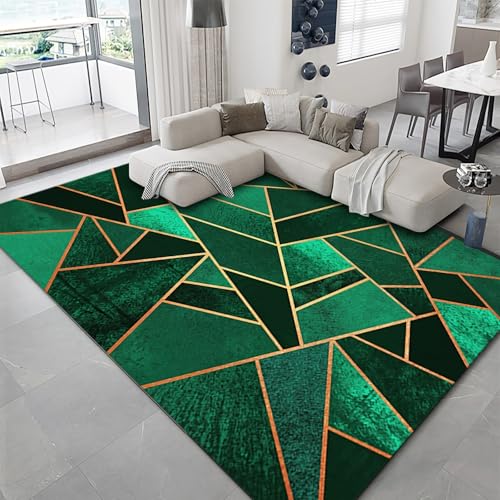 Deko küche modern luxuriöse grün gelb geometrisch Muster kinderspiel Teppich mädchen Spiele 140x200cm Deko küche modern luxuriöse grün gelb geometrisch Muster kinderspiel Teppich mädchen Spiele 140x200cm von Tzvpsu