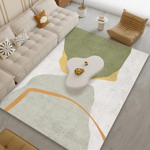 Kamin deko Wohnzimmer Grün Gelb Grau Minimalistischer Geometrischer Kinderzimmer Teppich Kamin für Wohnzimmer inneneinrichtung 80x120cm Kamin deko Wohnzimmer Grün Gelb Grau Minimalistischer Geometrischer Kinderzimmer Teppich Kamin für Wohnzimmer inneneinrichtung 80x120cm von Tzvpsu
