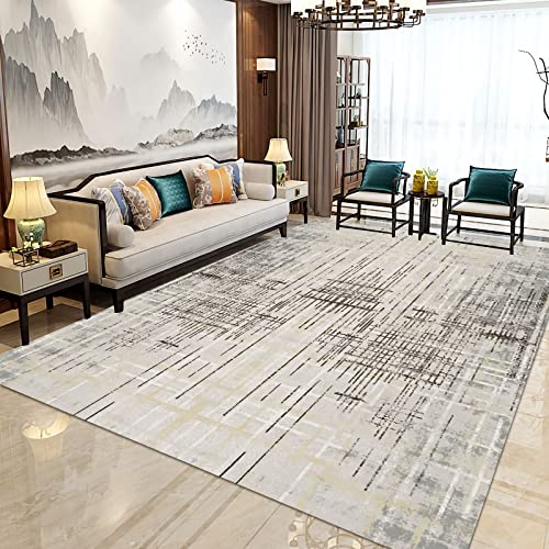 Kamin deko Wohnzimmer Modern abstrakt grau gelb geometrisches Streifendesign wohnzimmertisch couchtisch Teppich 160x230cm Kamin deko Wohnzimmer Modern abstrakt grau gelb geometrisches Streifendesign wohnzimmertisch couchtisch Teppich 160x230cm von Tzvpsu