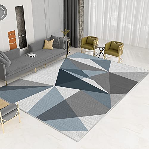 Kinder teppiche mädch Blau-graue Moderne geometrische Dreieckmuster Baby Teppich mädchen weicher 200x350cm Kinder teppiche mädch Blau-graue Moderne geometrische Dreieckmuster Baby Teppich mädchen weicher 200x350cm von Tzvpsu
