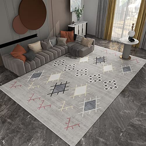 Kinder teppiche mädchen Grau Teppich, gelb blau geometrisch Muster Teppich babyzimmer Junge Balkon Boden 200x350cm Kinder teppiche mädchen Grau Teppich, gelb blau geometrisch Muster Teppich babyzimmer Junge Balkon Boden 200x350cm von Tzvpsu