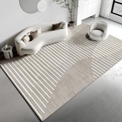 Kinderzimmer Teppich Junge Braune beige geometrische Linie Design teppiche fürs Schlafzimmer deko modern 200x350cm von Tzvpsu