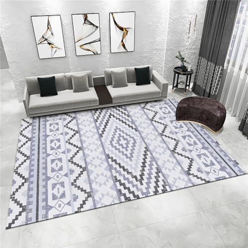 KüChe deko Wohnzimmer Geometrischer Teppich, waschbar strapazierfähig, Balkon Dekoration esstisch kinderteppich Junge 100x160cm von Tzvpsu