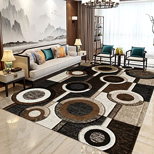 Küchen teppiche Braun schwarz beige geometrische Kreismuster esstisch Teppich Dekoration Wohnung 100x160cm von Tzvpsu