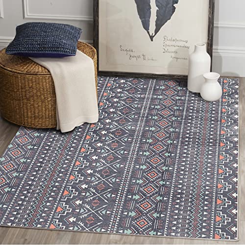 Mädchenzimmer Dekoration Gelb blau grau Retro Geometrisches Design couchtisch modern Teppich küchenteppich waschbar rutschfest 160x200cm Mädchenzimmer Dekoration Gelb blau grau Retro Geometrisches Design couchtisch modern Teppich küchenteppich waschbar rutschfest 160x200cm von Tzvpsu