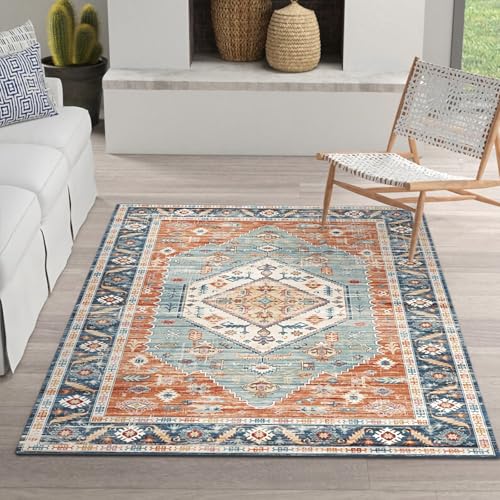 Schallschutz Teppich Anti-Bleach Gelb Blau Retro Geometrie Design Wohnzimmer deko modern mädchenzimmer teppiche 120x160cm Schallschutz Teppich Anti-Bleach Gelb Blau Retro Geometrie Design Wohnzimmer deko modern mädchenzimmer teppiche 120x160cm von Tzvpsu