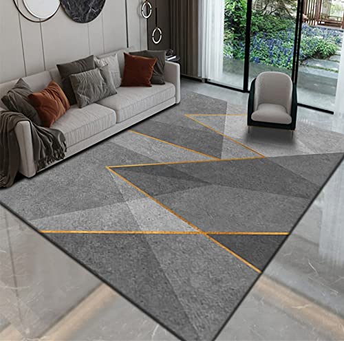 Schreibtisch Teppich Grau Gelb Tinte Geometrie Design Zimmer esstisch deko 80x120cm Schreibtisch Teppich Grau Gelb Tinte Geometrie Design Zimmer esstisch deko 80x120cm von Tzvpsu