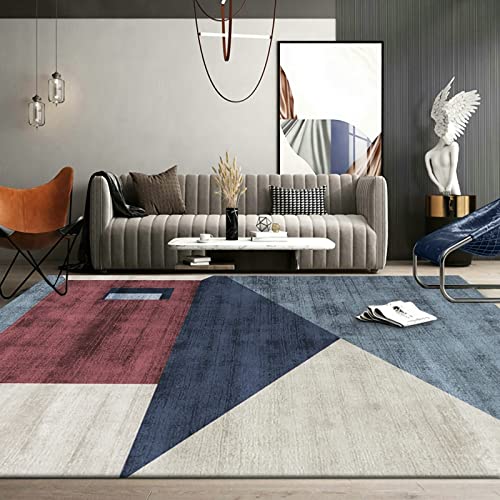 Schreibtisch Teppich Rot Blau Beige Moderne minimalistische geometrische Muster zimmerdeko modern mädchen deko Zimmer Teenager 200x350cm Schreibtisch Teppich Rot Blau Beige Moderne minimalistische geometrische Muster zimmerdeko modern mädchen deko Zimmer Teenager 200x350cm von Tzvpsu