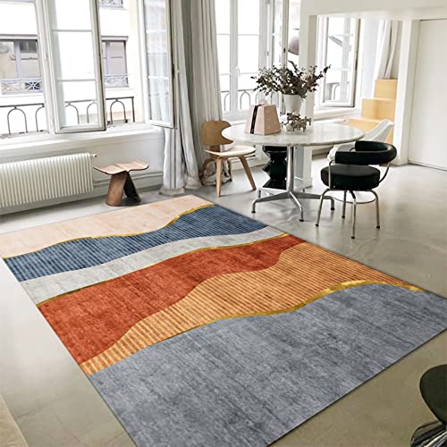 Spiel Teppich Gelb blau Grau Streifen Geometrisches Design küche Accessoires Kinder deko mädchenzimmer 160x200cm Spiel Teppich Gelb blau Grau Streifen Geometrisches Design küche Accessoires Kinder deko mädchenzimmer 160x200cm von Tzvpsu