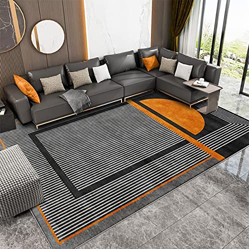 Teppich Boden Gelb grau geometrisch Streifen modern Design Spiele mädchen Zimmer deko Jungs Teenager 200x300cm Teppich Boden Gelb grau geometrisch Streifen modern Design Spiele mädchen Zimmer deko Jungs Teenager 200x300cm von Tzvpsu