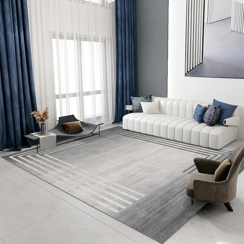 Teppich Flur Grau schwarzes geometrisches Streifendesign Junge Kinder Zimmer schlafzimmerdeko 200x350cm Teppich Flur Grau schwarzes geometrisches Streifendesign Junge Kinder Zimmer schlafzimmerdeko 200x350cm von Tzvpsu