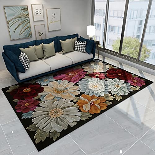 Teppich Schlafzimmer Gelb Blau Rot Schöne Graffiti Blumen Muster deko modern weiche teppiche 180x250cm Teppich Schlafzimmer Gelb Blau Rot Schöne Graffiti Blumen Muster deko modern weiche teppiche 180x250cm von Tzvpsu