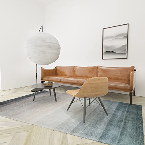 Teppich deko Wohnung Teppich fußbodenheizung geeignet blau grau modern Gradient Design wohnzimmerteppich Teppich jugendzimmer mädchen 60x160cm von Tzvpsu