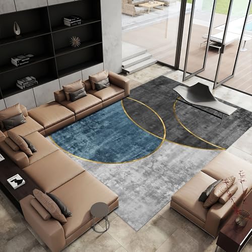 Teppich esstisch blau grau Tintenstil Modern geometrisch Design Flur Dekoration deko Wohnzimmer 100x160cm Teppich esstisch blau grau Tintenstil Modern geometrisch Design Flur Dekoration deko Wohnzimmer 100x160cm von Tzvpsu