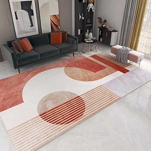 Teppich mädchen jugendzimmer Gelb lila geometrische Streifen Design Baby Junge antirutsch 120x160cm von Tzvpsu