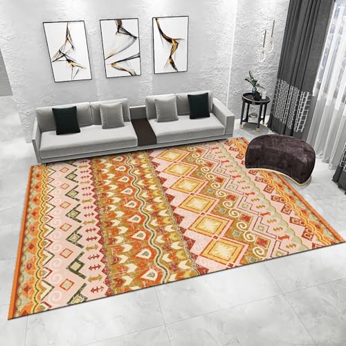 Teppich nach maß Gelb orange Retro geometrisches Design moderner dekorativer Teppiche babyzimmer Junge Wohnzimmer Teppich 200x350cm Teppich nach maß Gelb orange Retro geometrisches Design moderner dekorativer Teppiche babyzimmer Junge Wohnzimmer Teppich 200x350cm von Tzvpsu