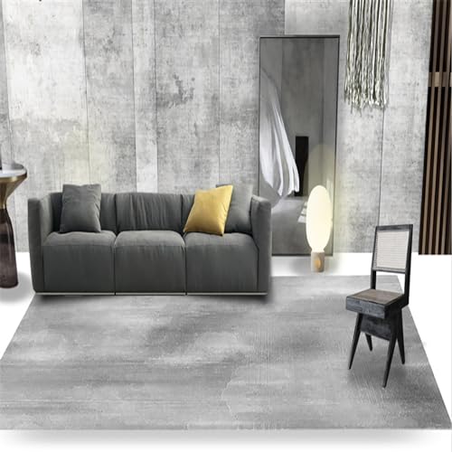 Teppich teppiche Wohnzimmer küchen Teppich Grau Teppich, rutschfest und waschbar, Moderne Tuscheteppich couchtisch modern Teppich 80x160cm von Tzvpsu