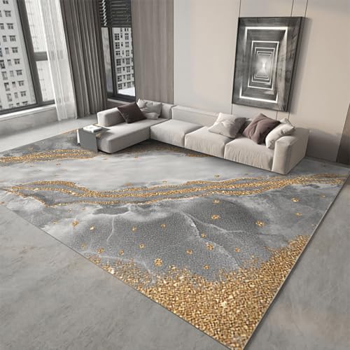 Teppiche kinderzimmer Grau Gelb Abstrakte Tinte Design weicher Teppich büro deko 80x120cm Teppiche kinderzimmer Grau Gelb Abstrakte Tinte Design weicher Teppich büro deko 80x120cm von Tzvpsu