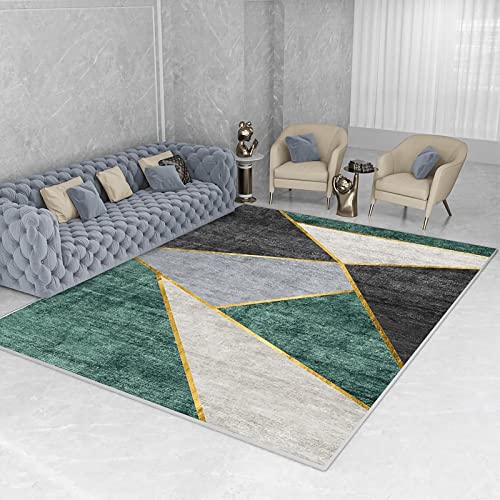 Tzvpsu Büro deko Grün Grau Gelb Moderne Geometrie Design kinderzimmer Junge küche teppichvorleger 80x120cm Tzvpsu Büro deko Grün Grau Gelb Moderne Geometrie Design kinderzimmer Junge küche teppichvorleger 80x120cm von Tzvpsu