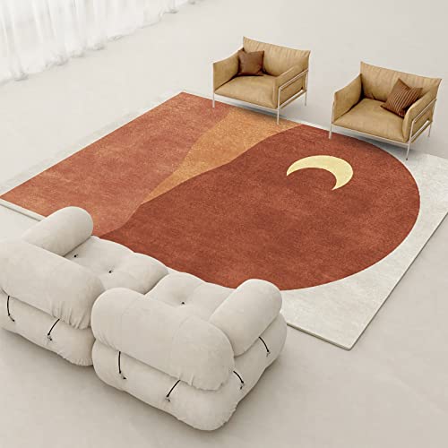 Waschbarer Teppich Gelb Beige modern geometrisch minimalistisch Design büro Wohnzimmer weich 120x160cm Waschbarer Teppich Gelb Beige modern geometrisch minimalistisch Design büro Wohnzimmer weich 120x160cm von Tzvpsu