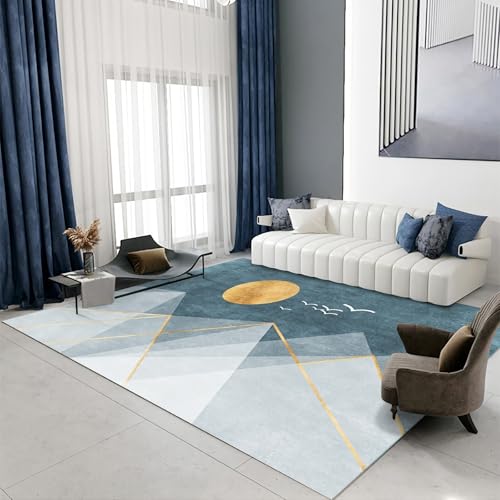 Weiche teppiche Blau Gelb Grau Geometrie Design Moderner Teppich Spiel Schlafzimmer 120x160cm Weiche teppiche Blau Gelb Grau Geometrie Design Moderner Teppich Spiel Schlafzimmer 120x160cm von Tzvpsu