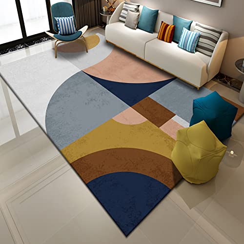 Wohnzimmer deko modern Blau Braun Grau Geometrie Design Couch teppiche ankleidezimmer 80x120cm Wohnzimmer deko modern Blau Braun Grau Geometrie Design Couch teppiche ankleidezimmer 80x120cm von Tzvpsu