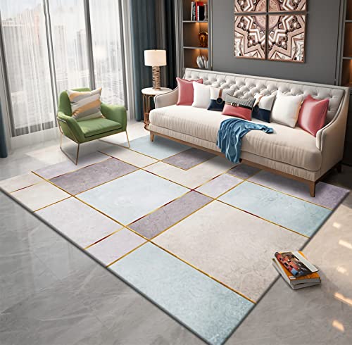 Zimmer Accessoires Blau gelb geometrisch Linie Dekoration Teppich Balkon deko für jugendzimmer mädchen 200x350cm Zimmer Accessoires Blau gelb geometrisch Linie Dekoration Teppich Balkon deko für jugendzimmer mädchen 200x350cm von Tzvpsu