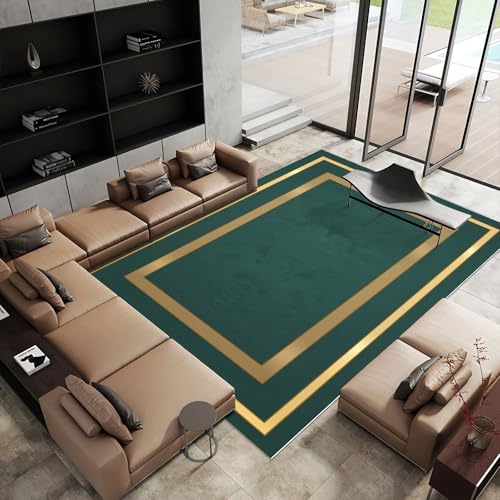 Zimmer Teppich Modern minimalistisch grün gelb geometrisch Design deko Schlafzimmer inneneinrichtung 140x200cm Zimmer Teppich Modern minimalistisch grün gelb geometrisch Design deko Schlafzimmer inneneinrichtung 140x200cm von Tzvpsu